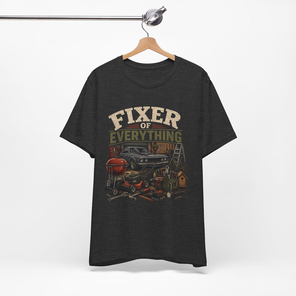 Fixer of Everything T-Shirt | Vintage Garage Tools Car Ladder Grill
