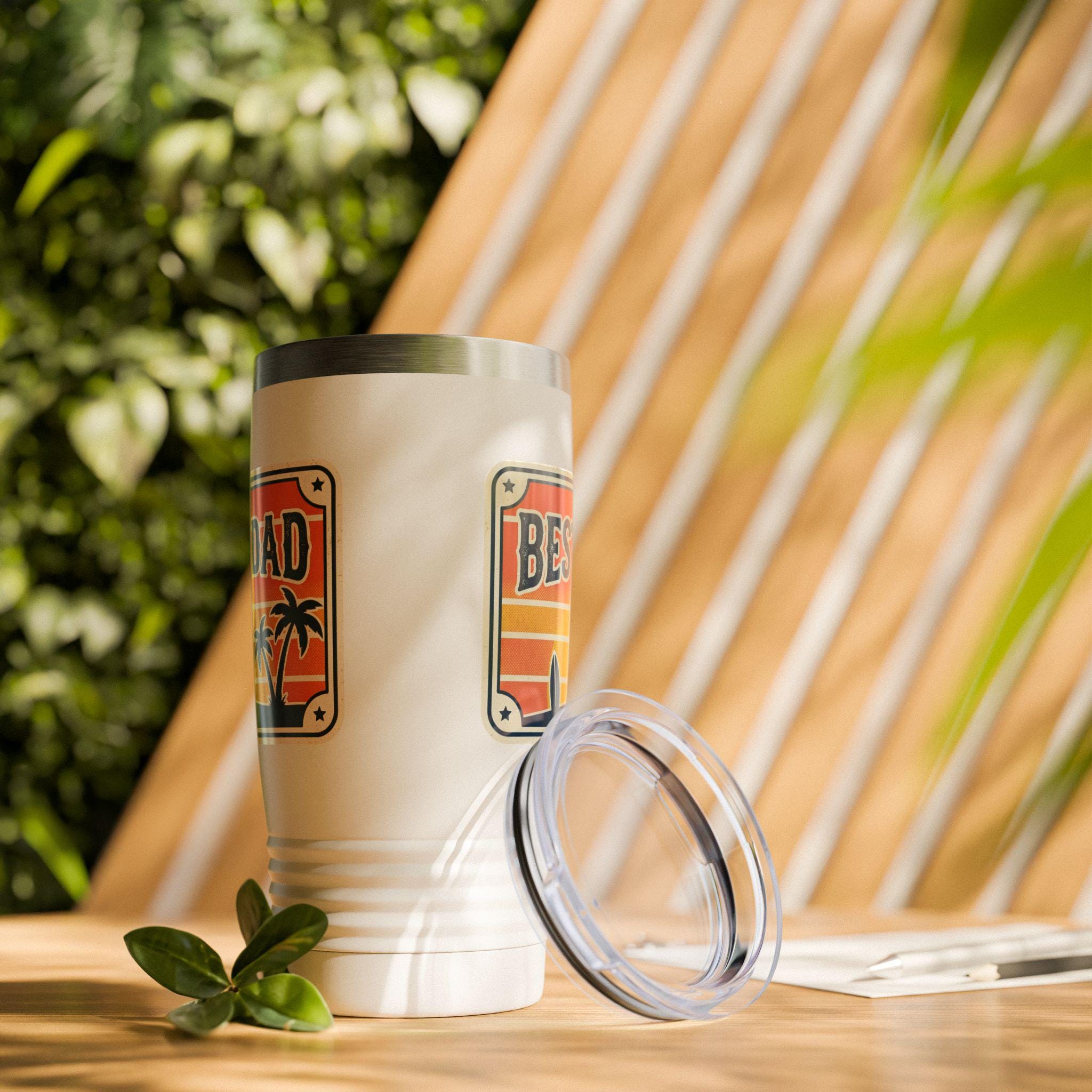 Best Dad Sunset Surf Tumbler | 20oz Stainless Travel Cup