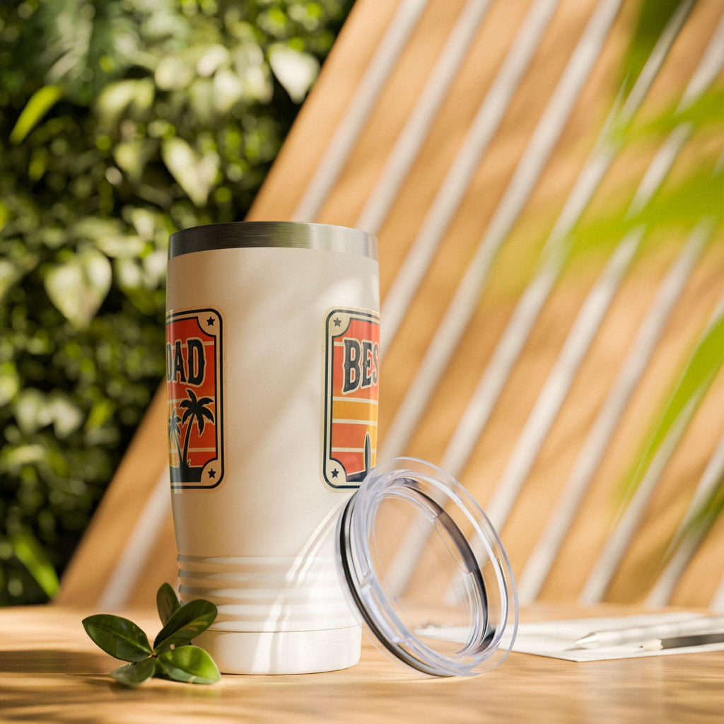 Dad Sunset Surf Tumbler | 20oz Stainless Steel Travel Cup