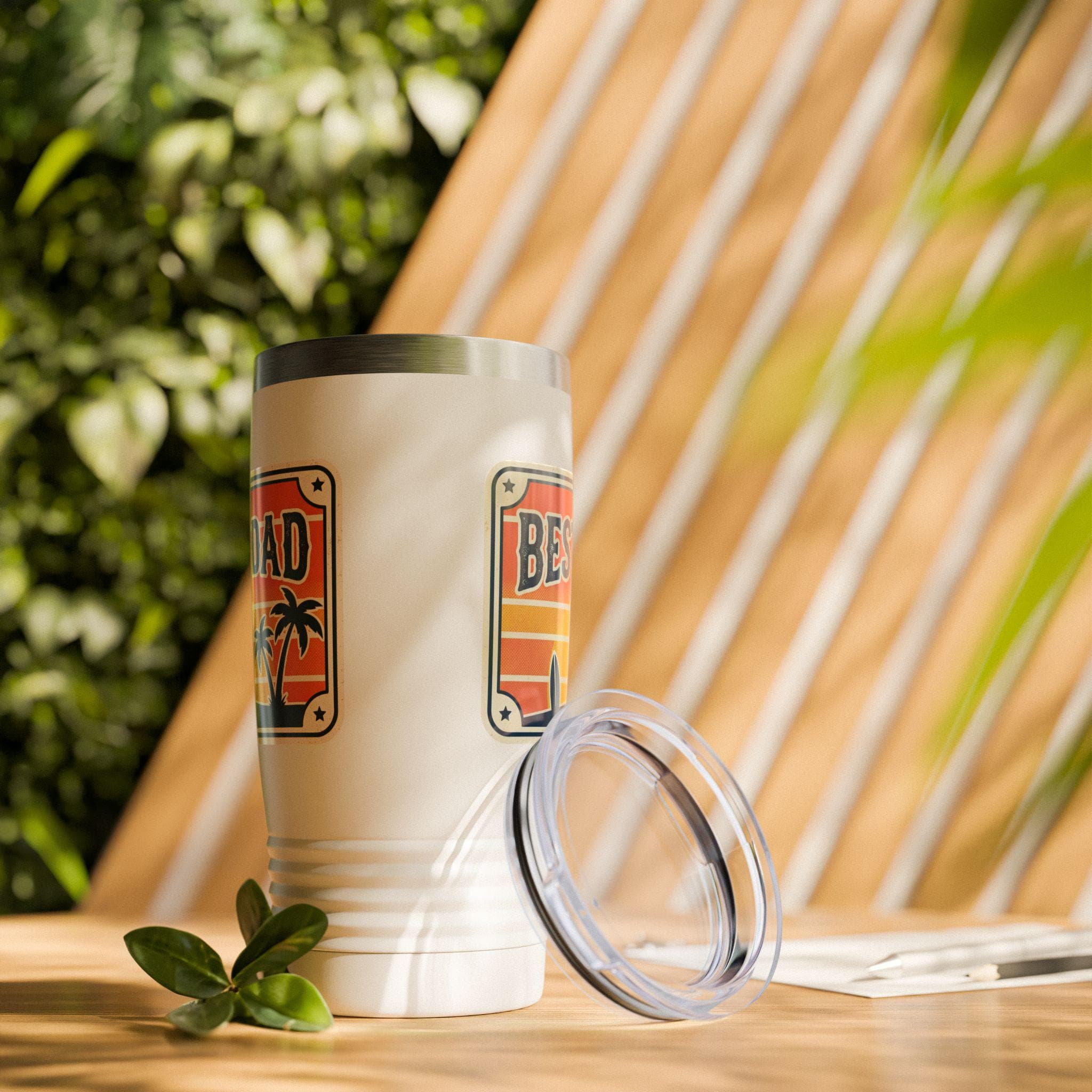 Dad Sunset Surf Tumbler | 20oz Stainless Steel Travel Cup
