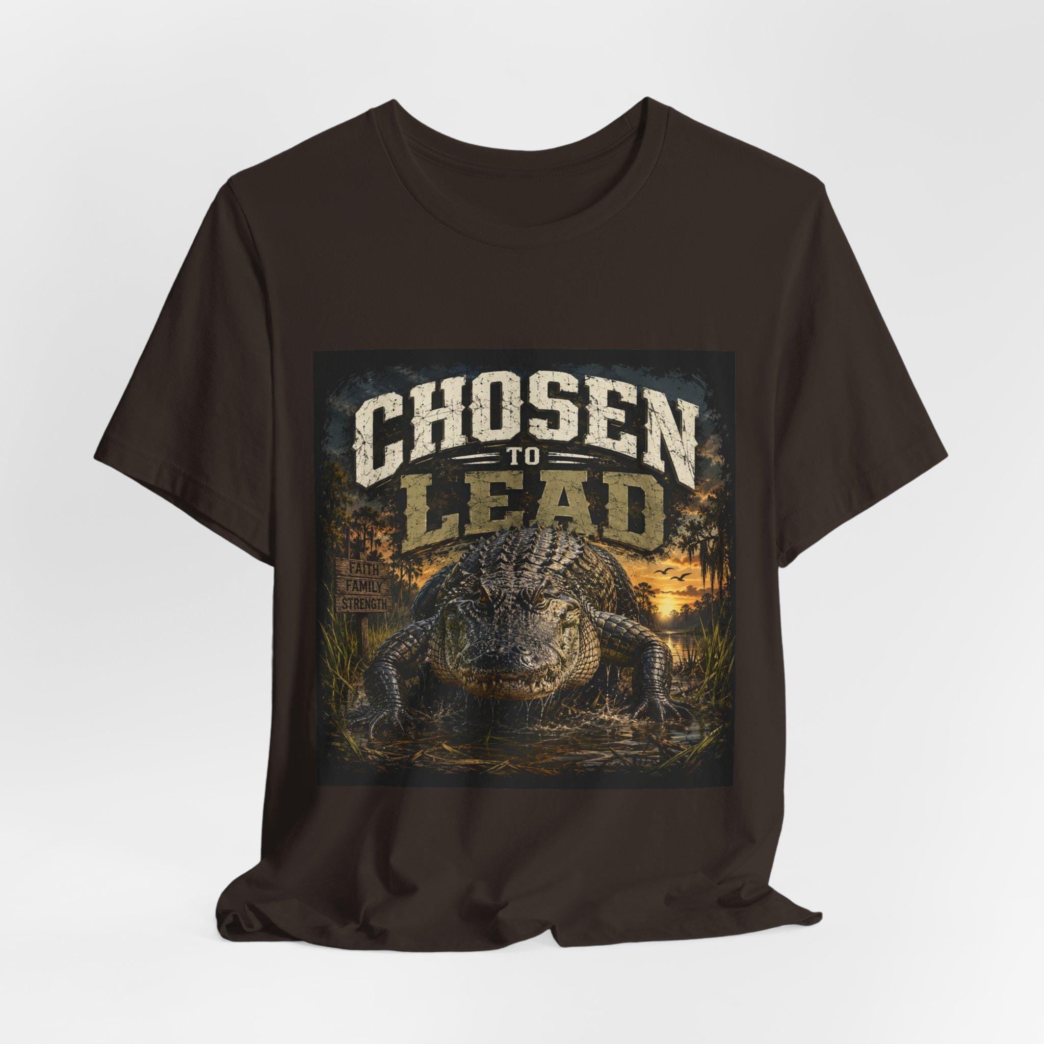 Chosen to Lead Gator Alligator T-Shirt | Swamp Wildlife Graphic Tee