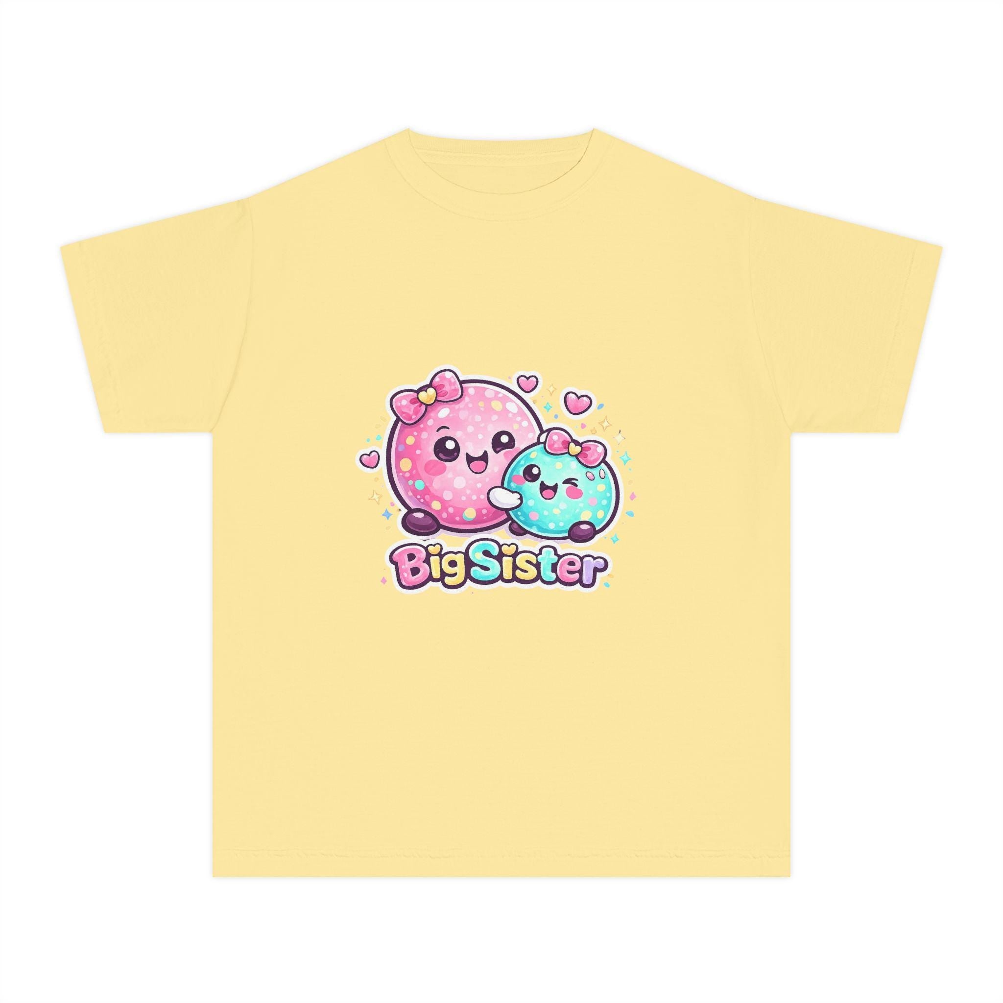 Cute Kawaii Donuts Big Sister Tee | Kid youth shirt, pastel sibling design
