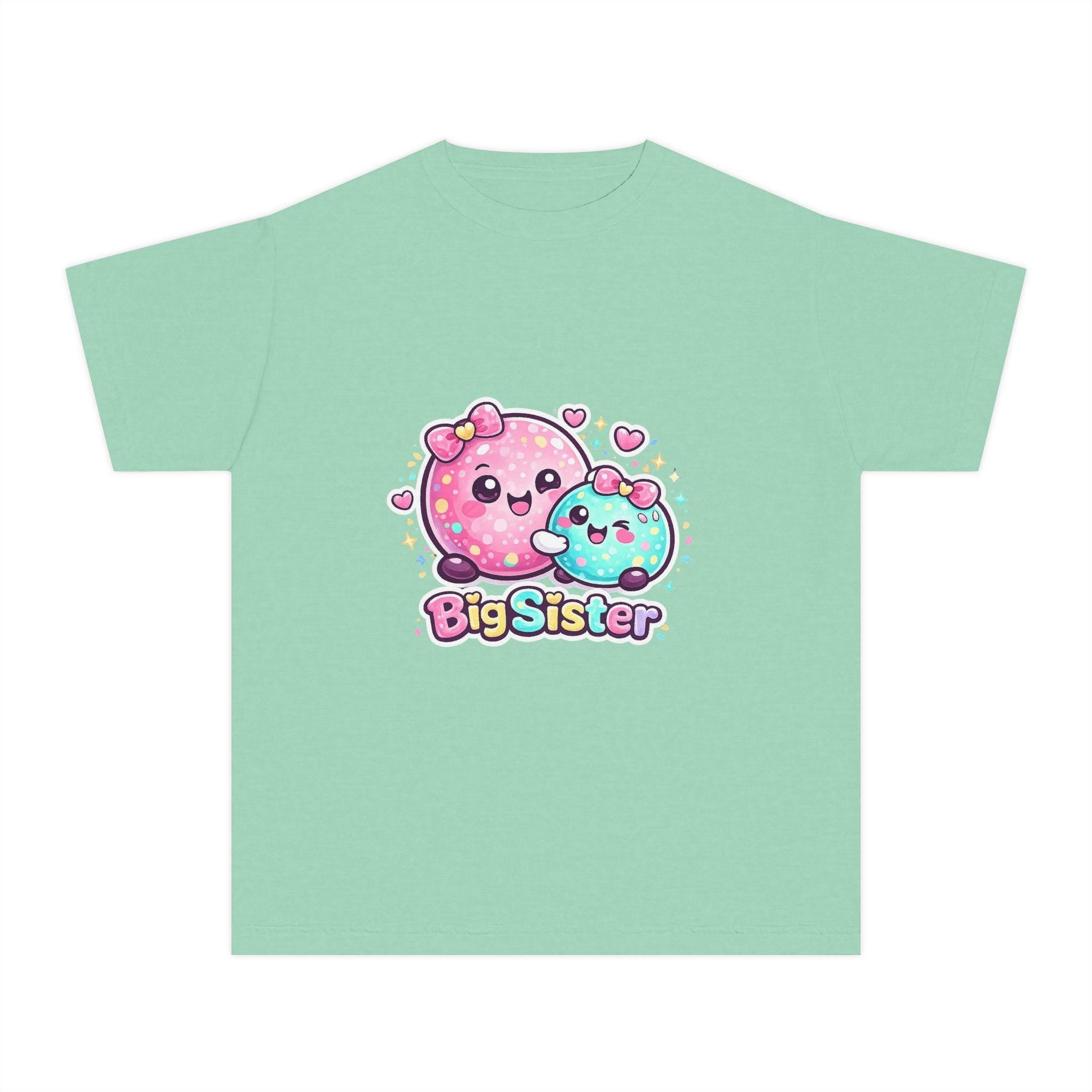 Cute Kawaii Donuts Big Sister Tee | Kid youth shirt, pastel sibling design
