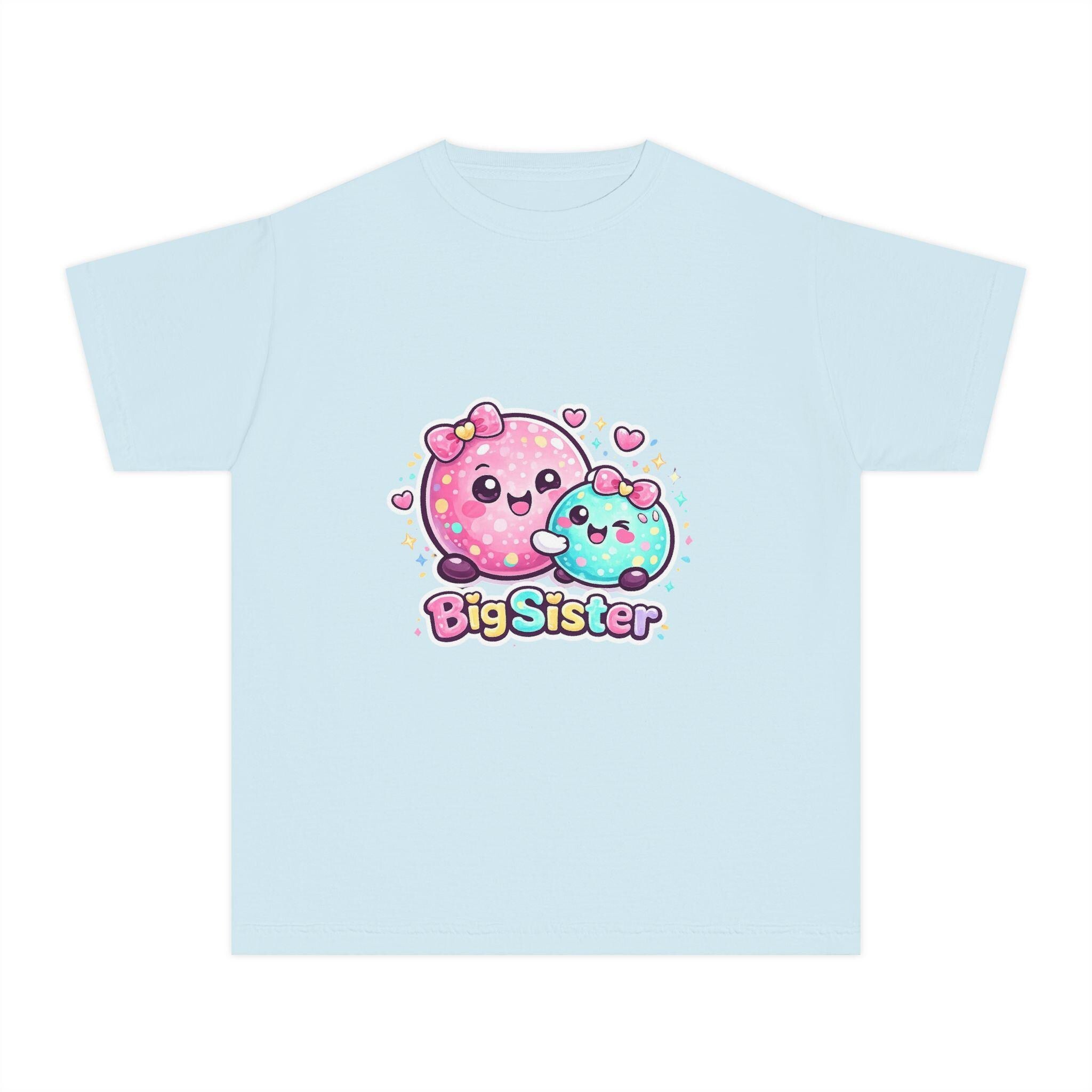 Cute Kawaii Donuts Big Sister Tee | Kid youth shirt, pastel sibling design