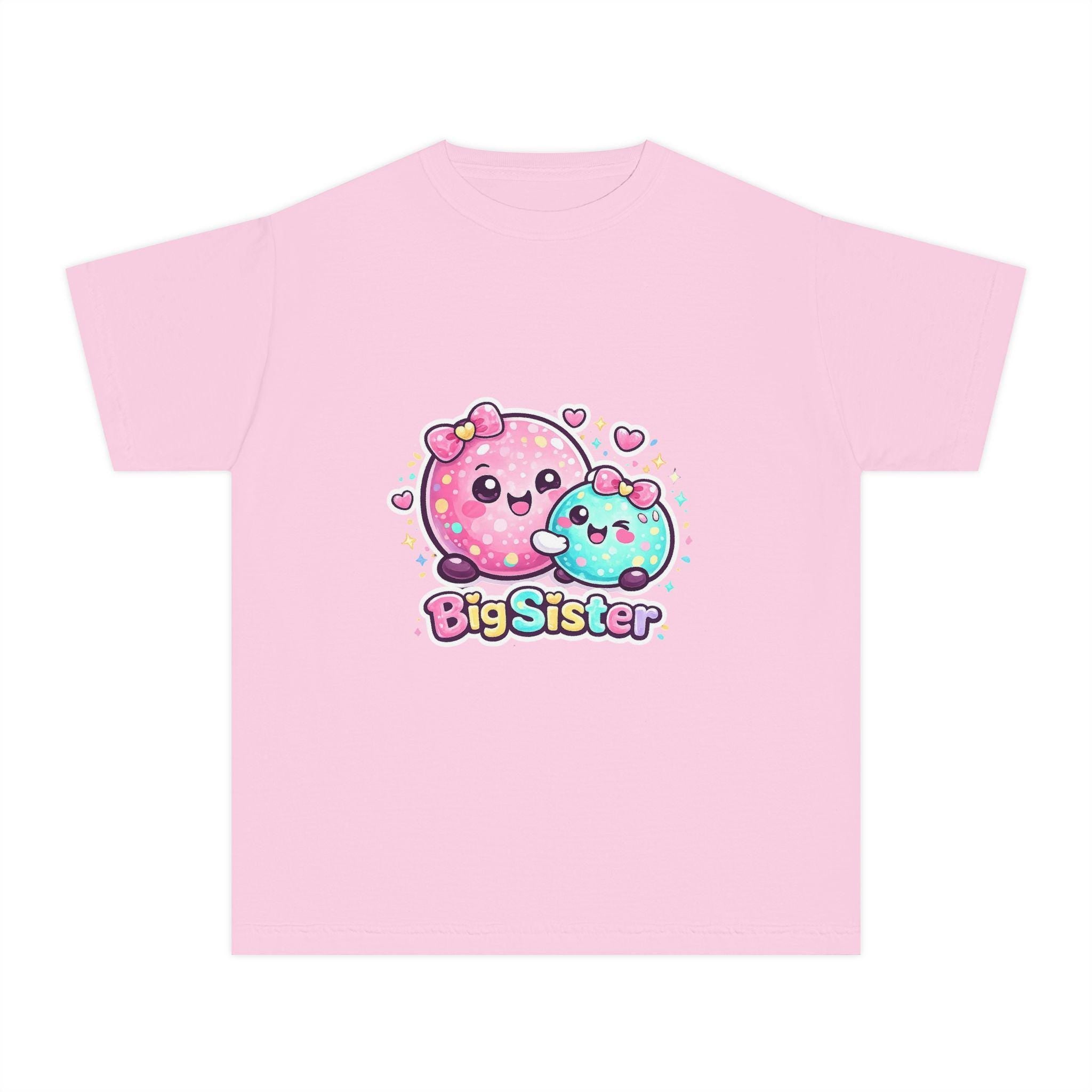 Cute Kawaii Donuts Big Sister Tee | Kid youth shirt, pastel sibling design