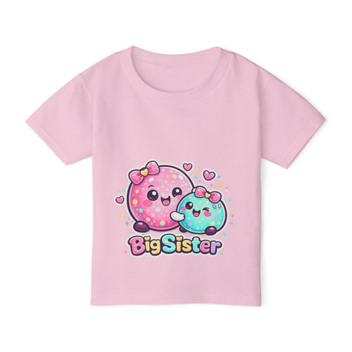 Big Sister Cute Donut Characters Toddler T-shirt | Sibling Announcement