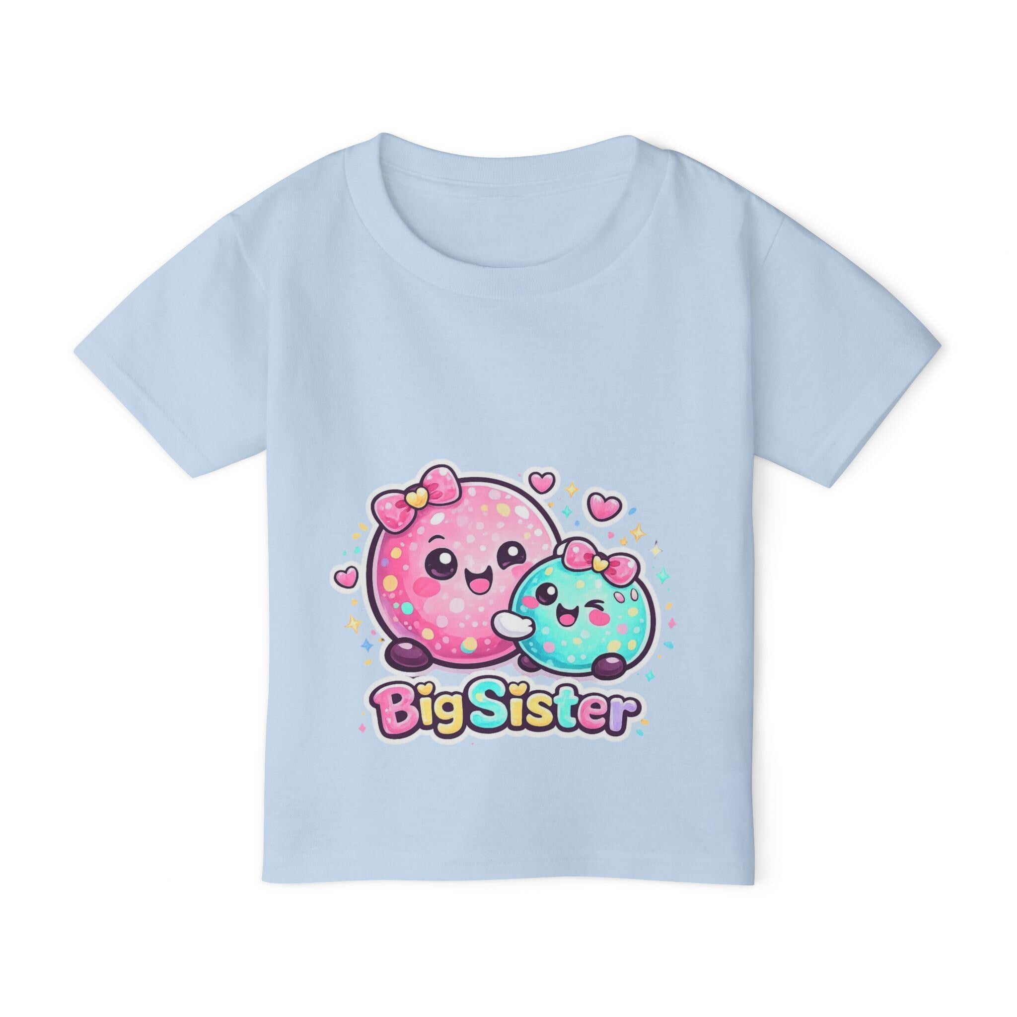 Big Sister Cute Donut Characters Toddler T-shirt | Sibling Announcement