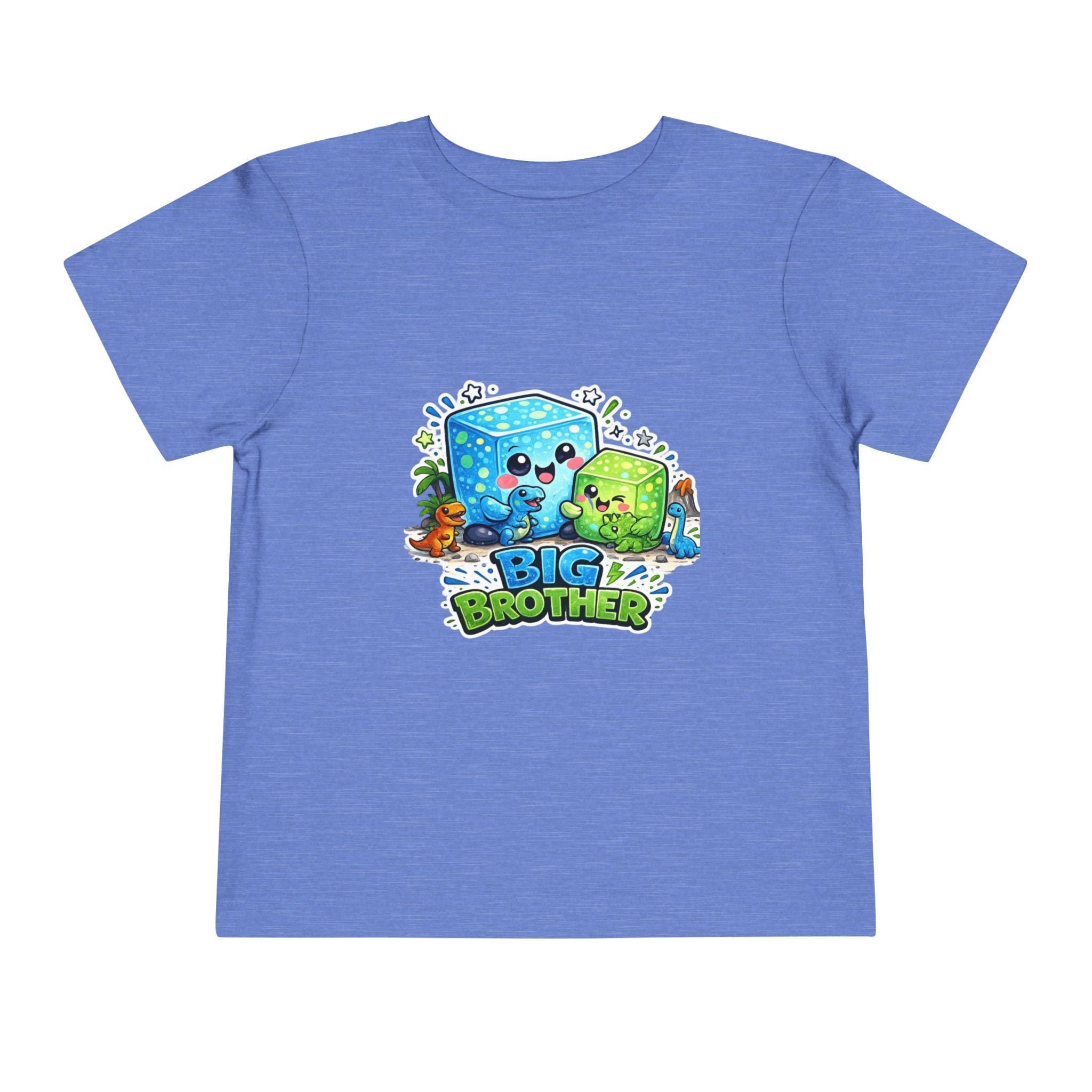 Cute Ice Cube Characters Big Brother Toddler Tee | Sibling Announcement Shirt