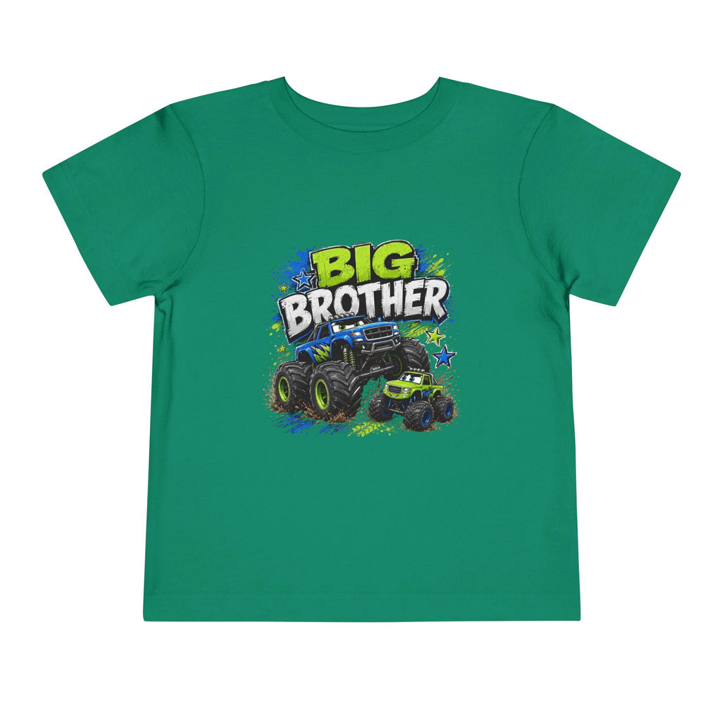 Big Brother Monster Truck Toddler Tee | Kids Racing Shirt