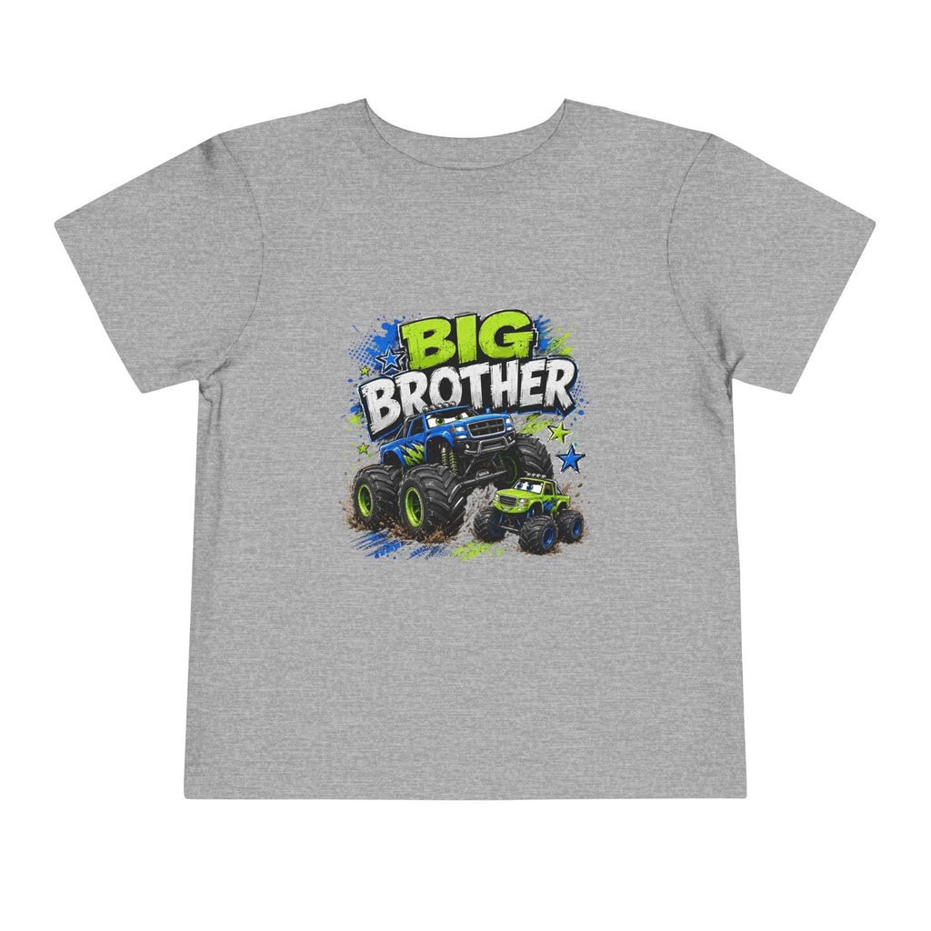 Big Brother Monster Truck Toddler Tee | Kids Racing Shirt