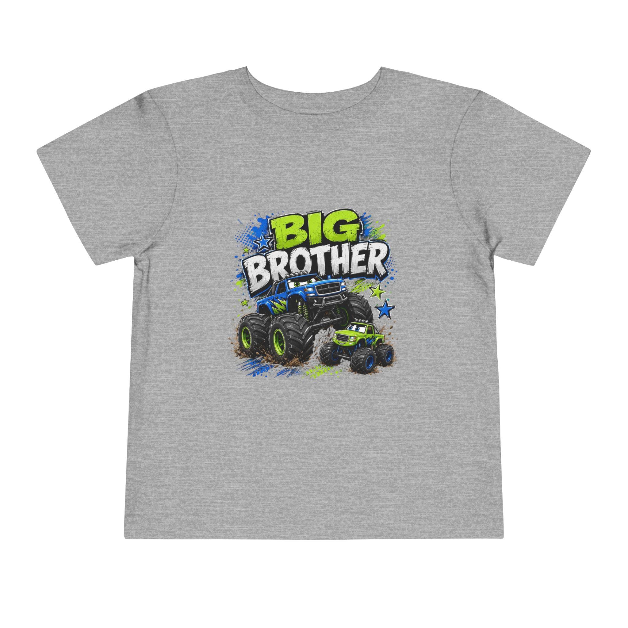 Big Brother Monster Truck Toddler Tee | Kids Racing Shirt