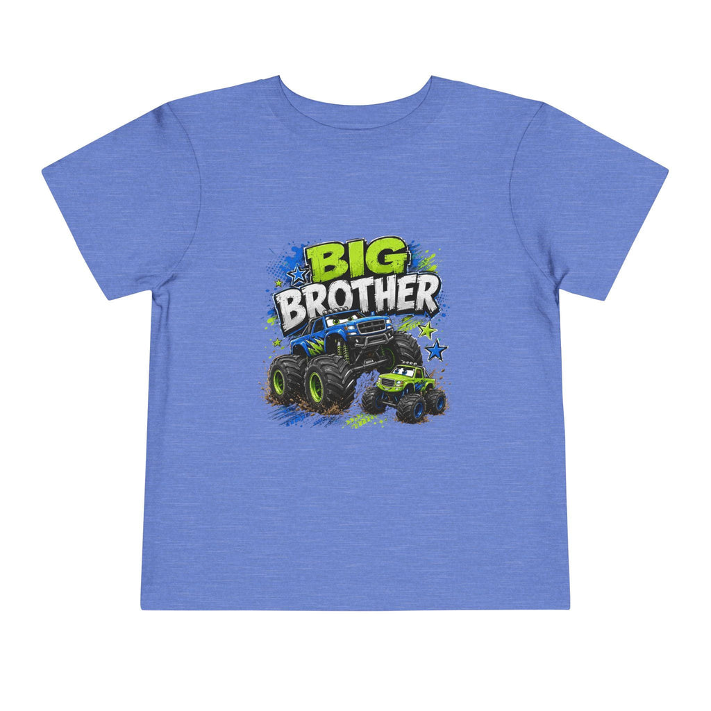 Big Brother Monster Truck Toddler Tee | Kids Racing Shirt