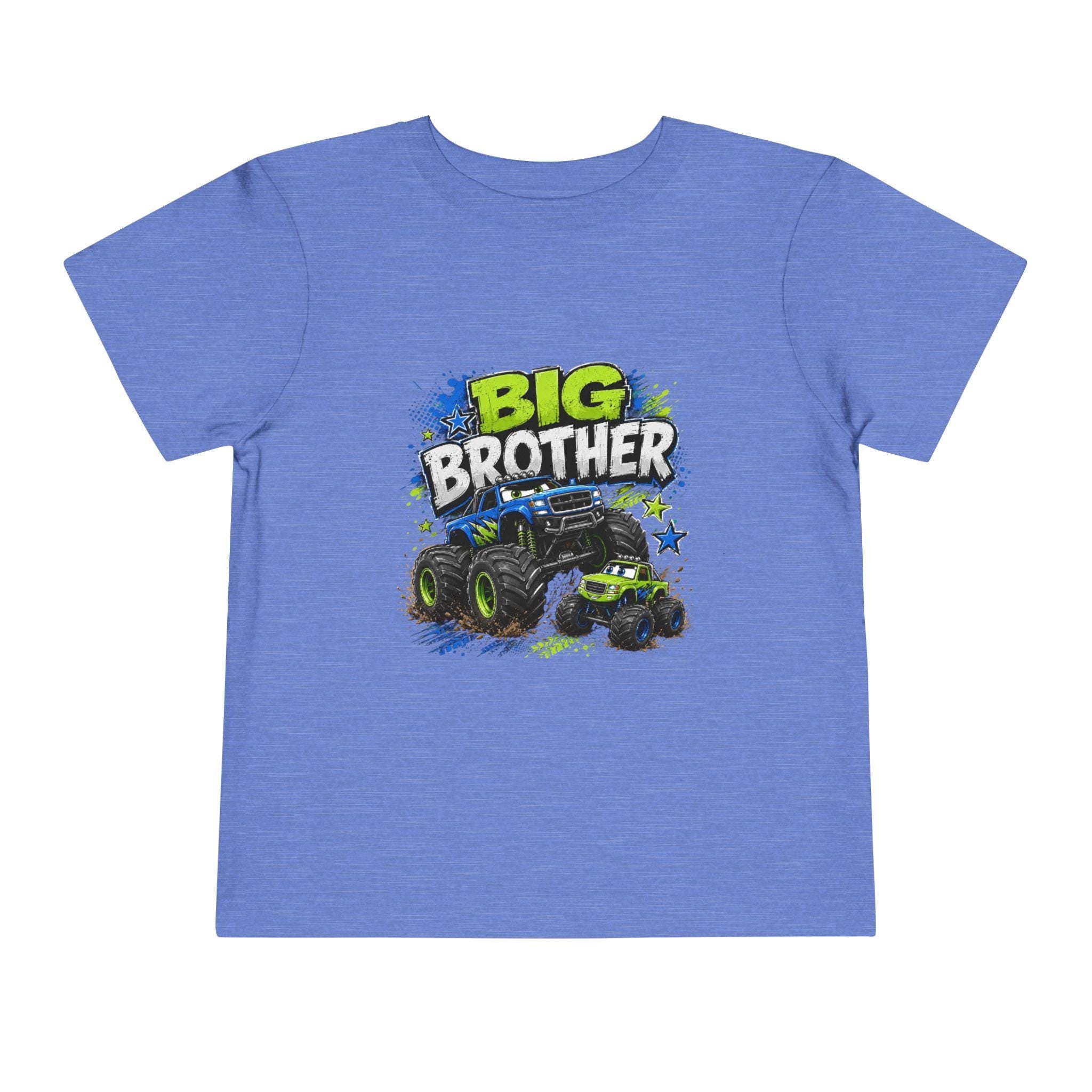 Big Brother Monster Truck Toddler Tee | Kids Racing Shirt
