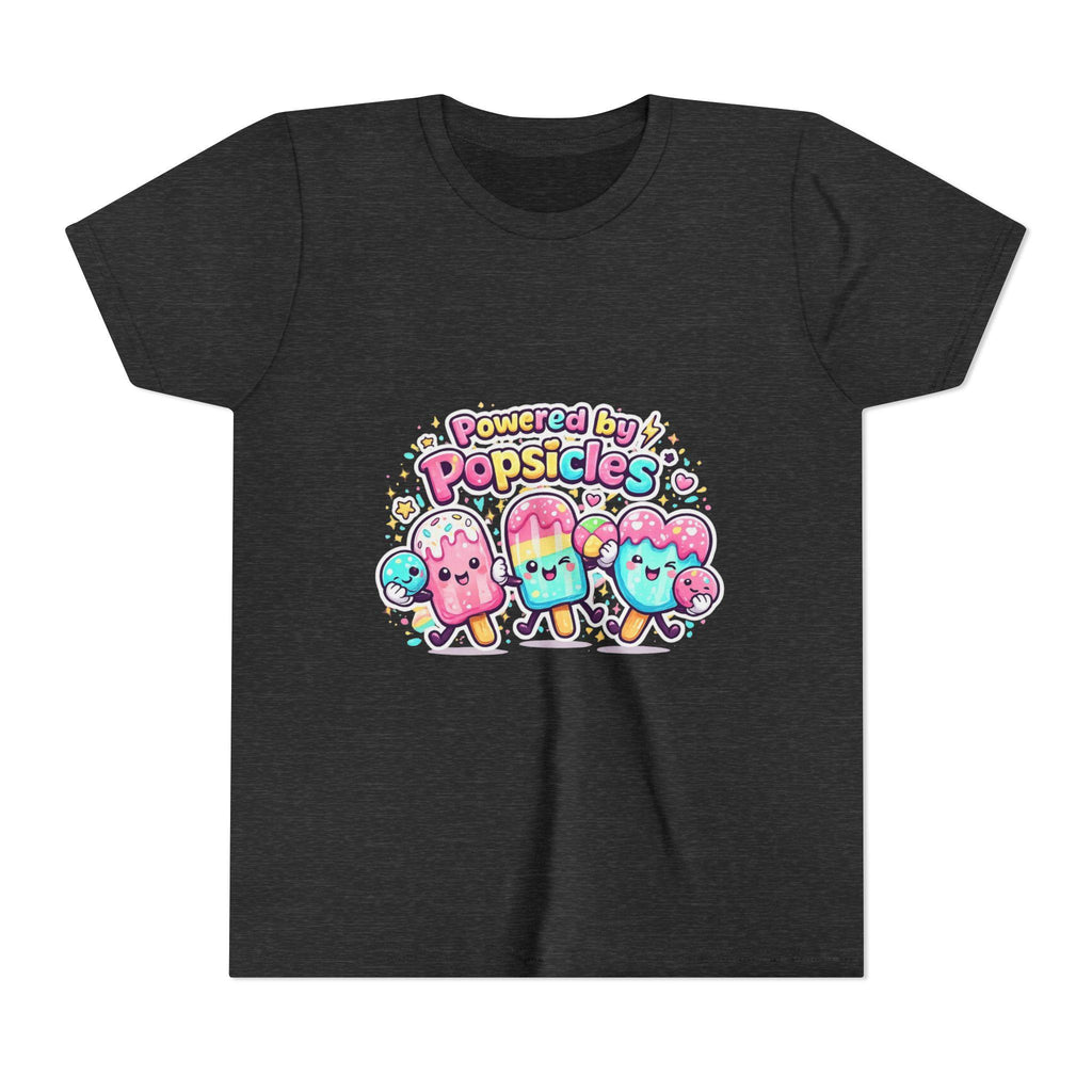 Powered by Popsicles Youth Tee | Cute Kawaii Ice Pop Characters