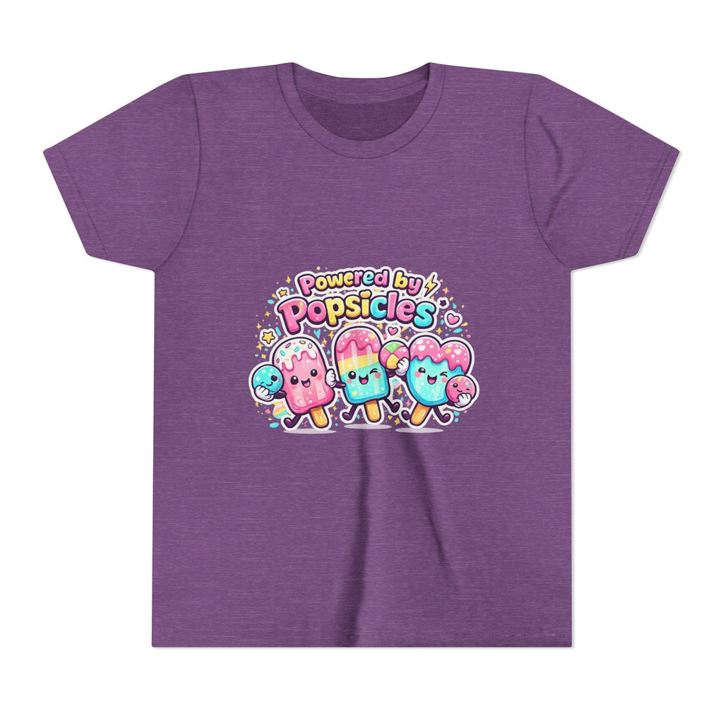 Powered by Popsicles Youth Tee | Cute Kawaii Ice Pop Characters