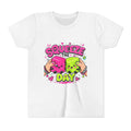 Squeeze the Day Youth Tee | Cute Squishy Characters, Pink & Green Cartoon