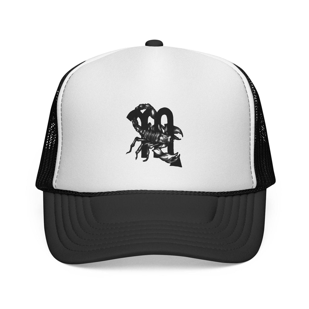 Scorpion Silhouette Trucker Cap | Black Mesh Snapback