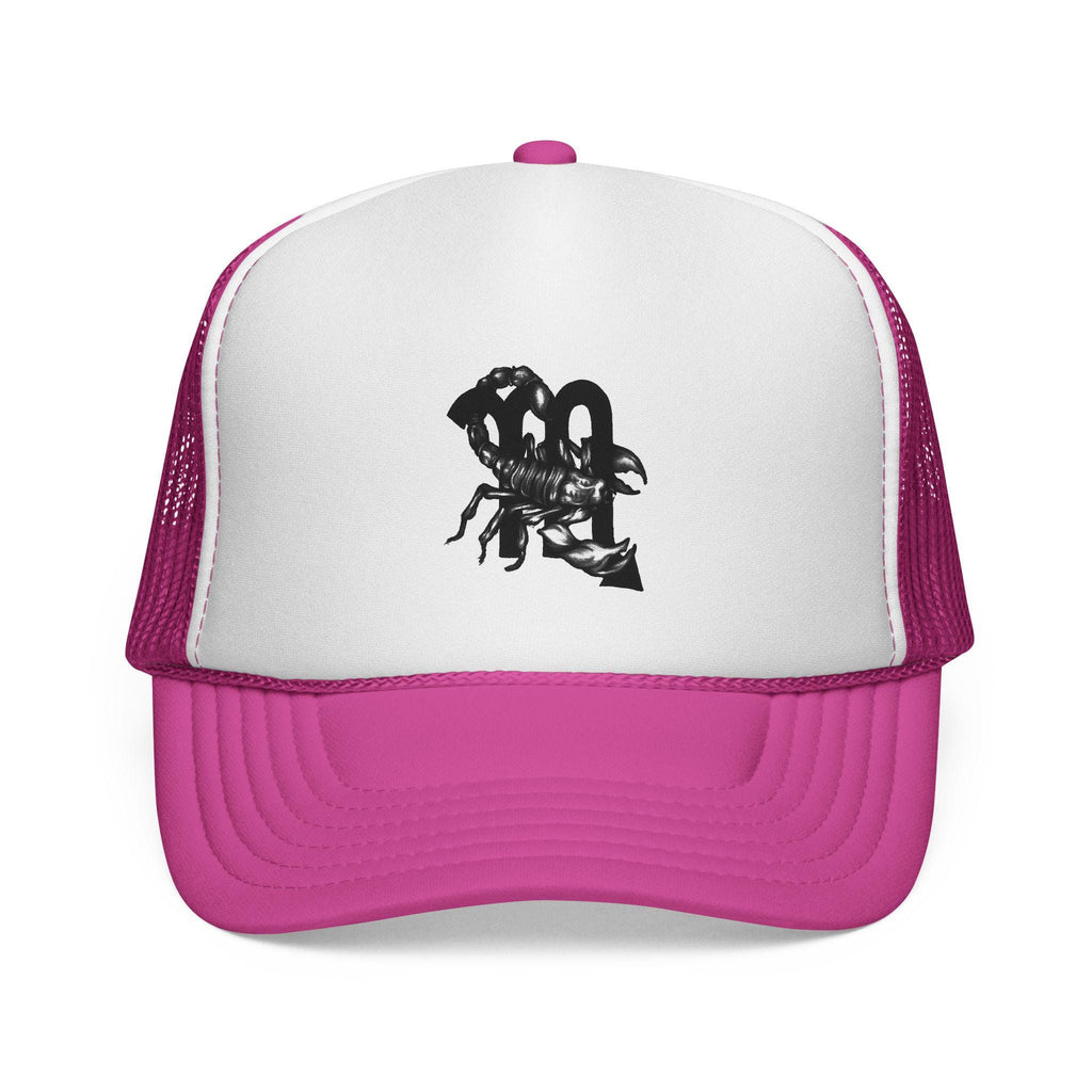 Scorpion Silhouette Trucker Cap | Black Mesh Snapback