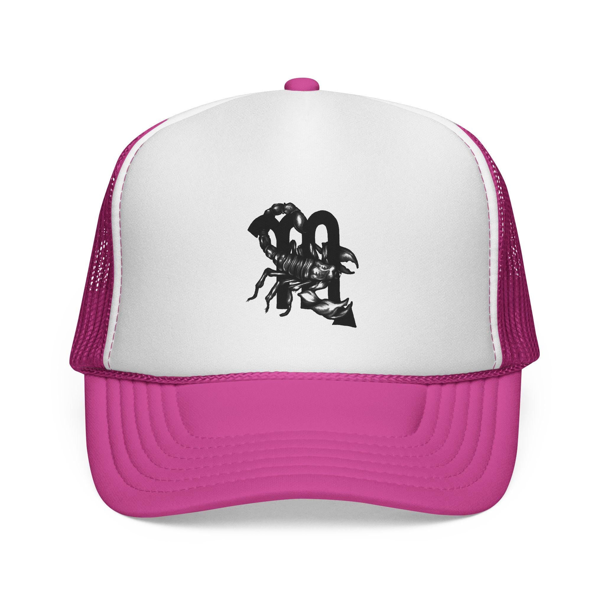 Scorpion Silhouette Trucker Cap | Black Mesh Snapback