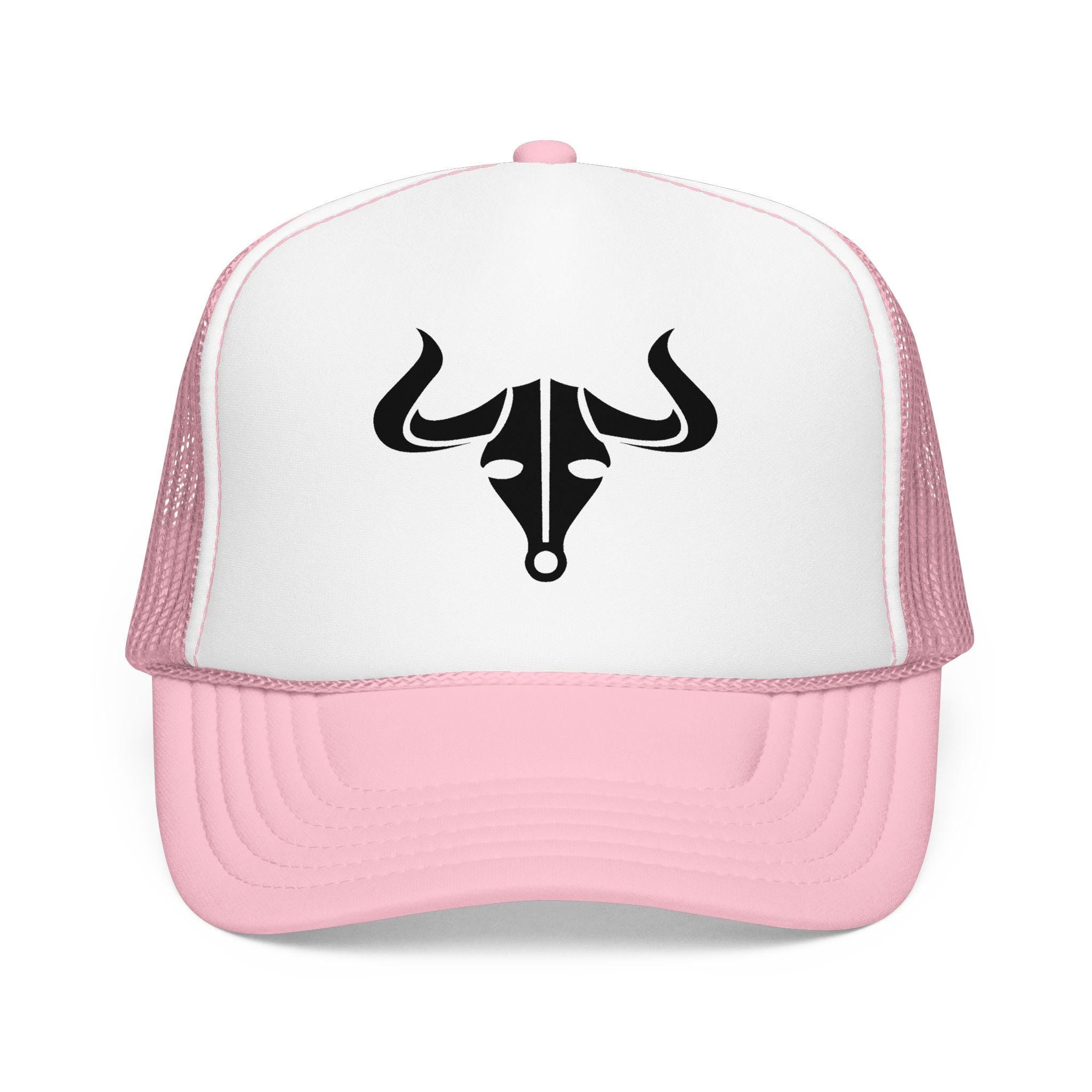 Stylized Bull Skull Foam Trucker Hat | Western Ranch Logo