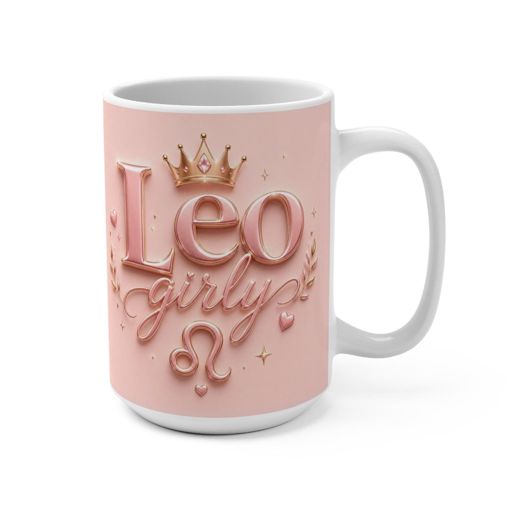 Leo girly Zodiac Mug | Pink Leo Astrology Coffee Cup