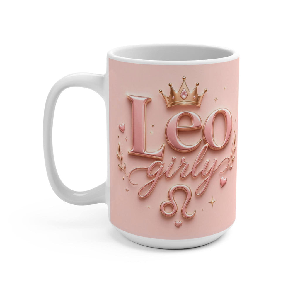 Leo girly Zodiac Mug | Pink Leo Astrology Coffee Cup