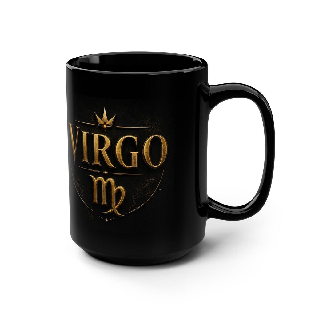 Virgo Zodiac Emblem Mug | Black 15oz