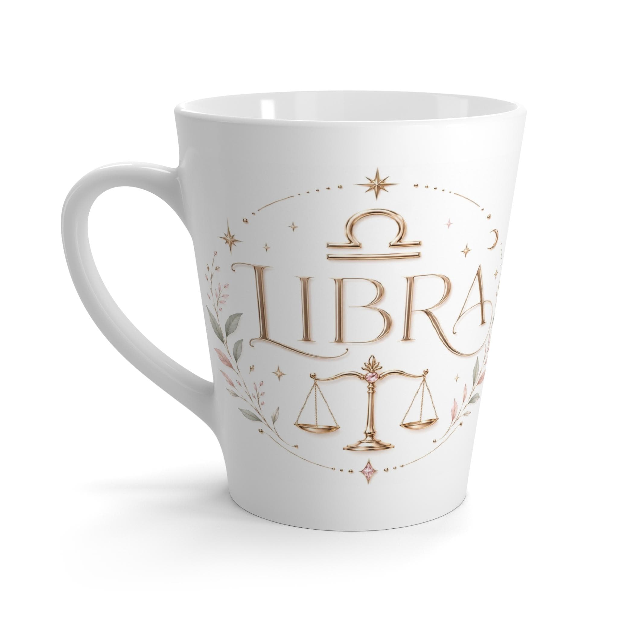 Libra Zodiac Scales latte mug | Astrology Horoscope Coffee Cup