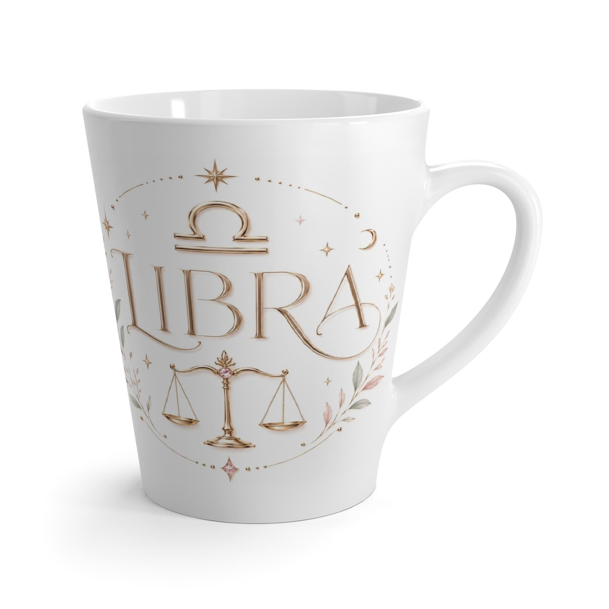 Libra Zodiac Scales latte mug | Astrology Horoscope Coffee Cup