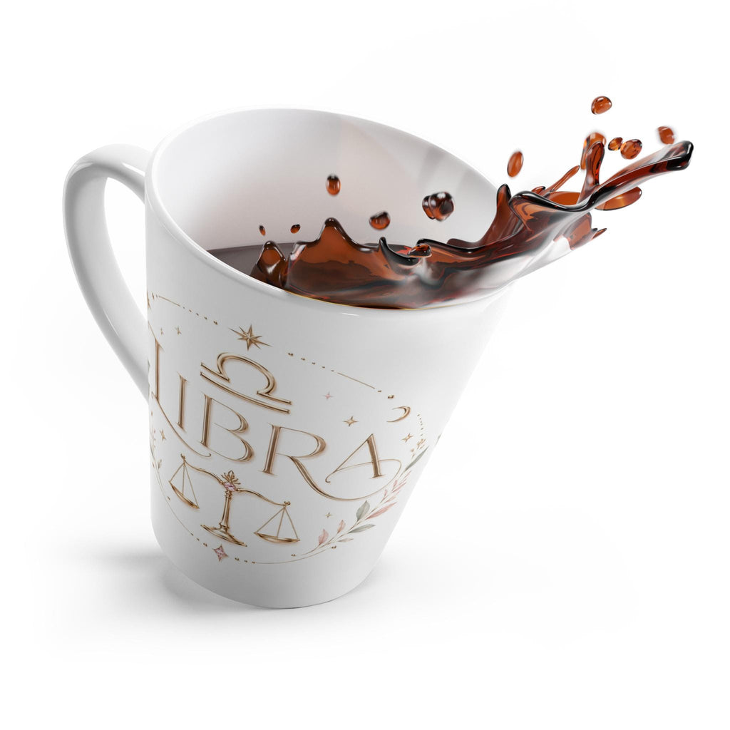 Libra Zodiac Scales latte mug | Astrology Horoscope Coffee Cup