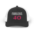 Fabulous 40 Sparkle Snapback Trucker Cap | Birthday 40th Celebration