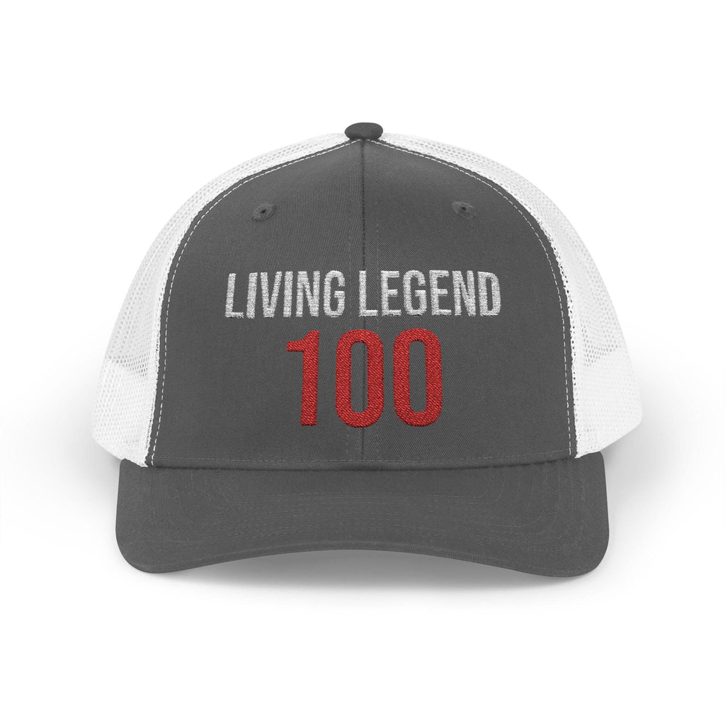 Living Legend 100 Snapback Trucker Cap | Embroidered Number Patch