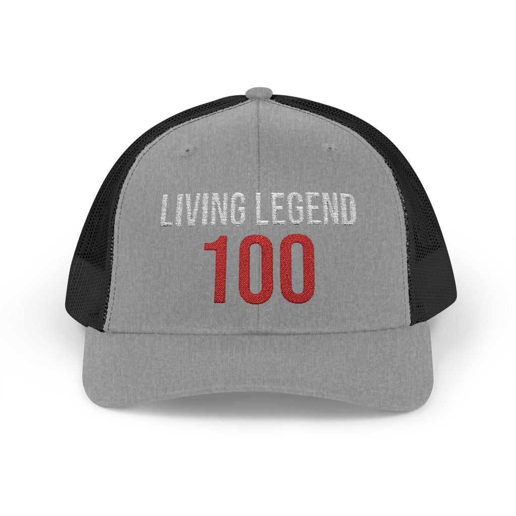 Living Legend 100 Snapback Trucker Cap | Embroidered Number Patch