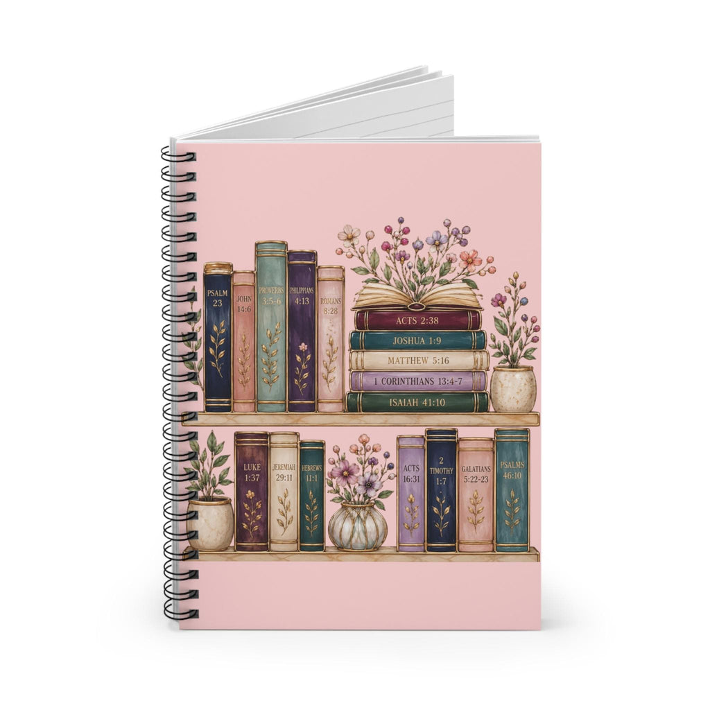 Floral Vintage Books Notebook | Spiral Ruled Journal