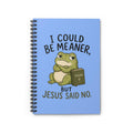 I Could Be Meaner Frog, Spiral Notebook | Christian Psalms Journal