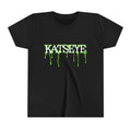 Katseye dripping slime Youth Tee | neon green horror logo
