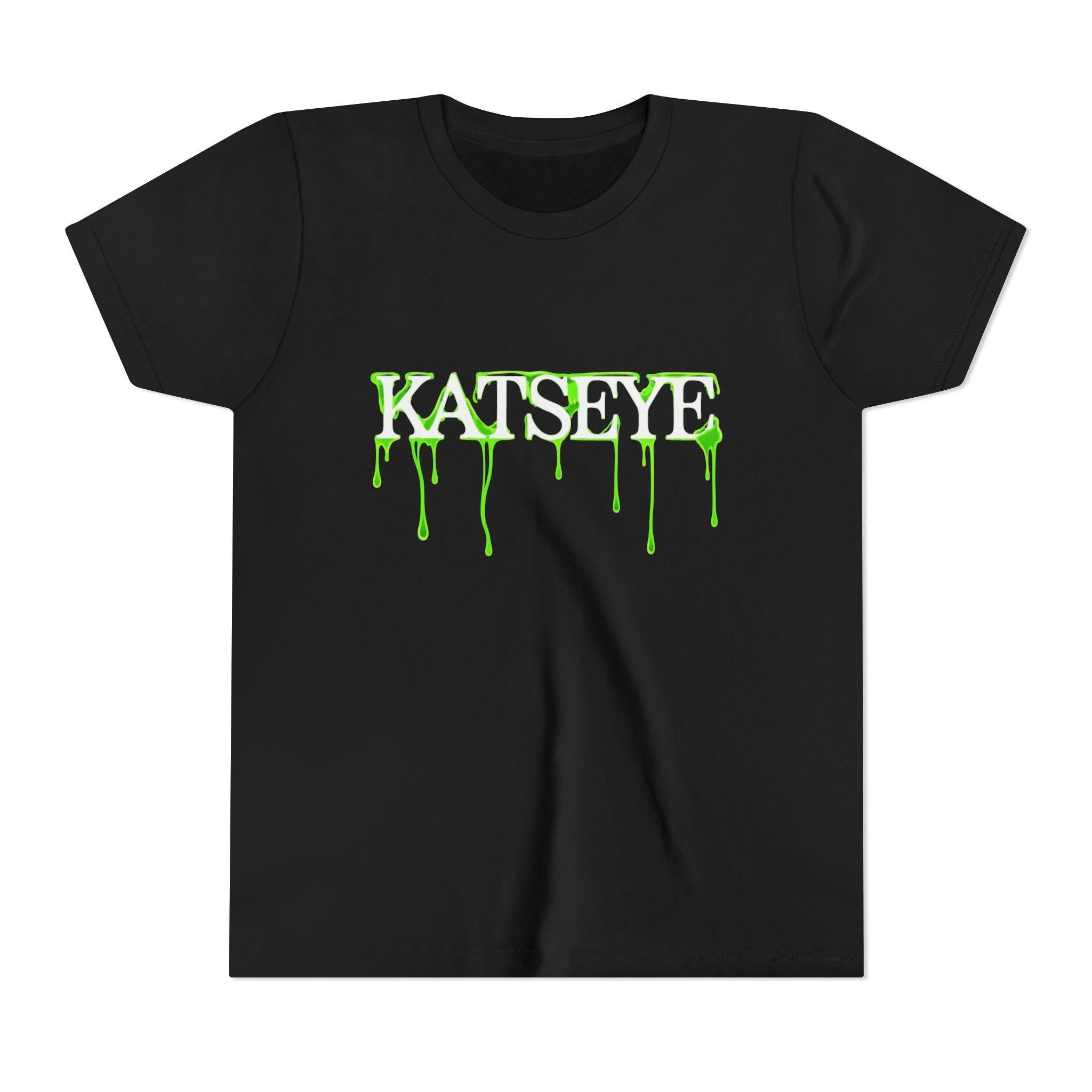 Katseye dripping slime Youth Tee | neon green horror logo