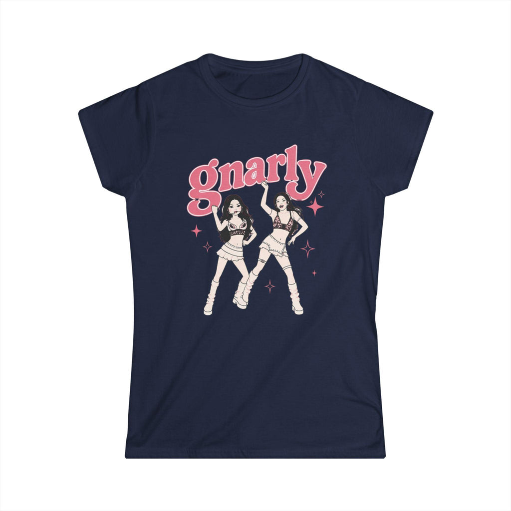 Gnarly Retro Roller Girls Tee | 90s Skate Vector