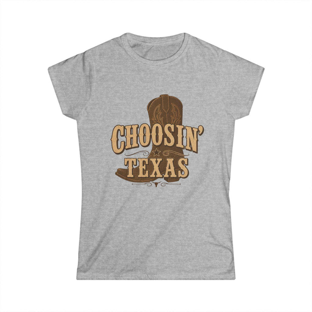 Choosin' Texas Cowboy Boot T-Shirt | Western Texas Pride