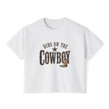 Dibs on the Cowboy Tee | Western boot graphic, star ranch style