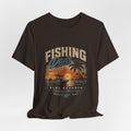 Fishing Dads Sunset Graphic Tee | Fishing Shirt, Palm Tree Beach Design