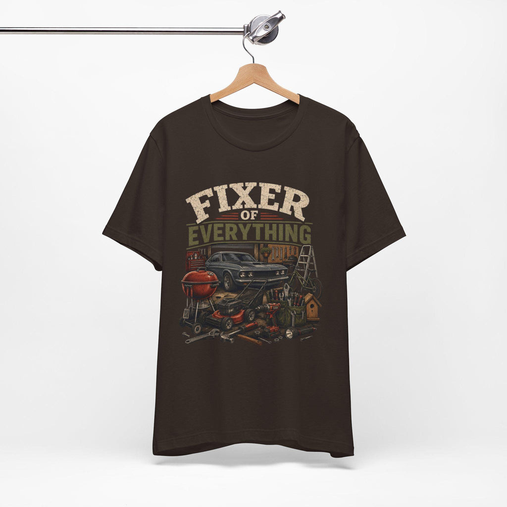Fixer of Everything T-Shirt | Vintage Garage Tools Car Ladder Grill