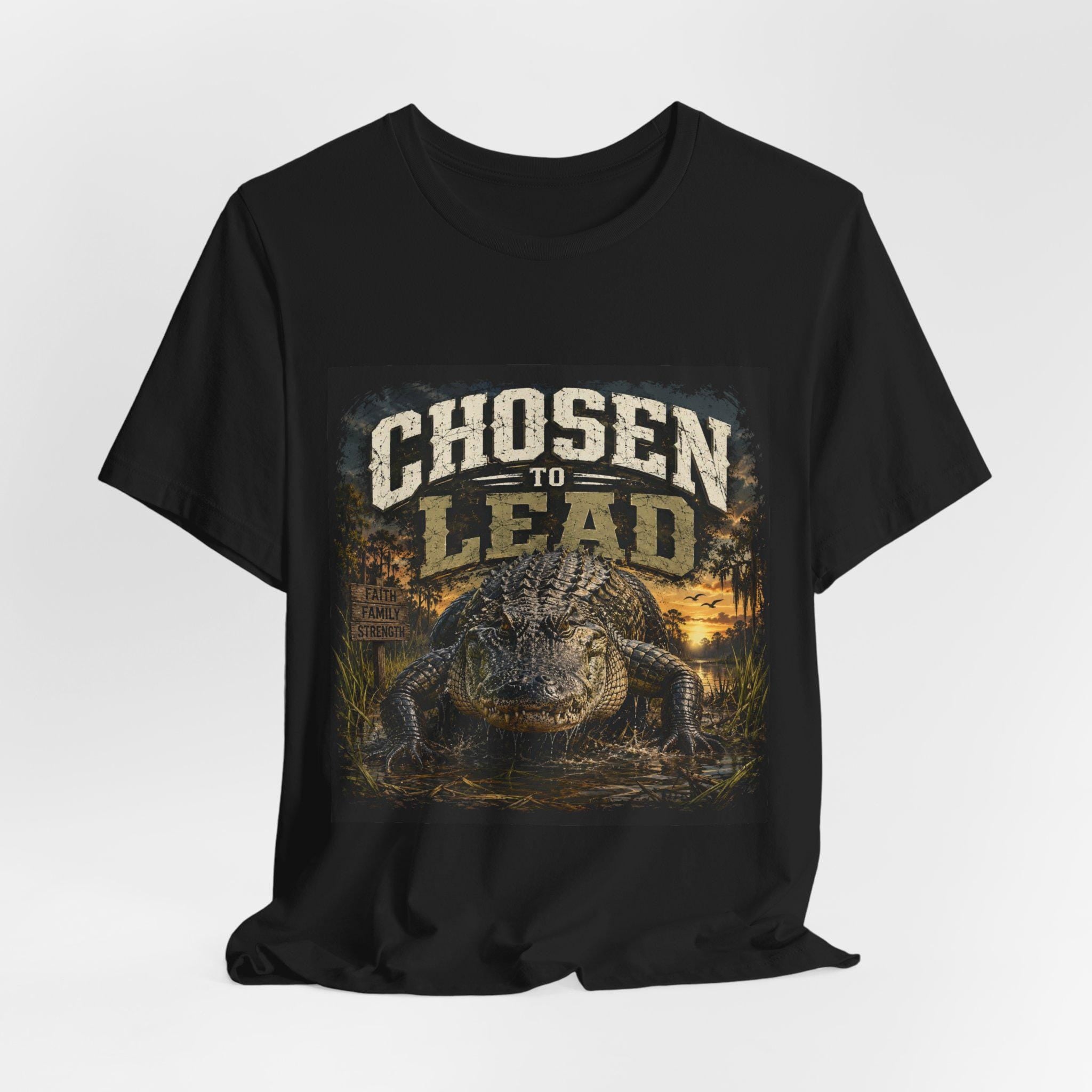 Chosen to Lead Gator Alligator T-Shirt | Swamp Wildlife Graphic Tee
