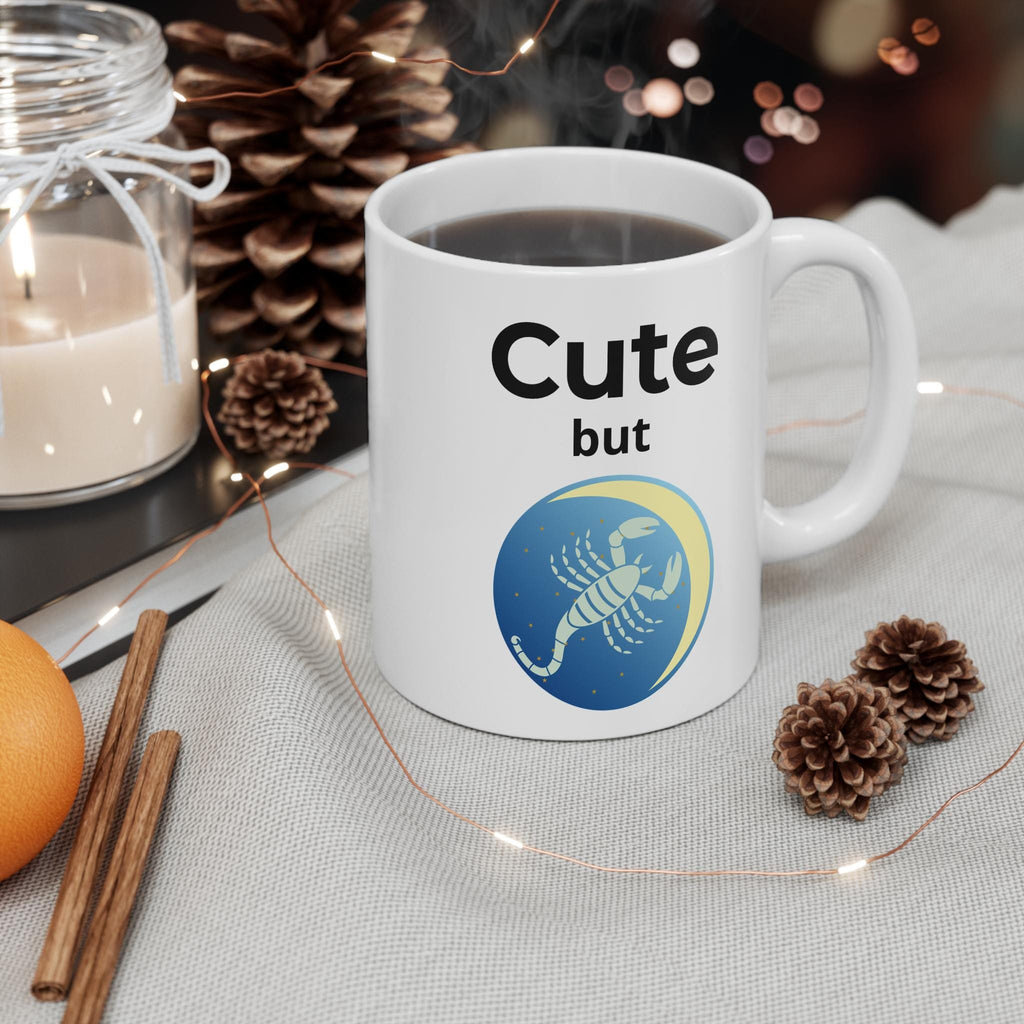 Scorpion Zodiac Mug | Astrology Scorpio Coffee Cup, Celestial Design