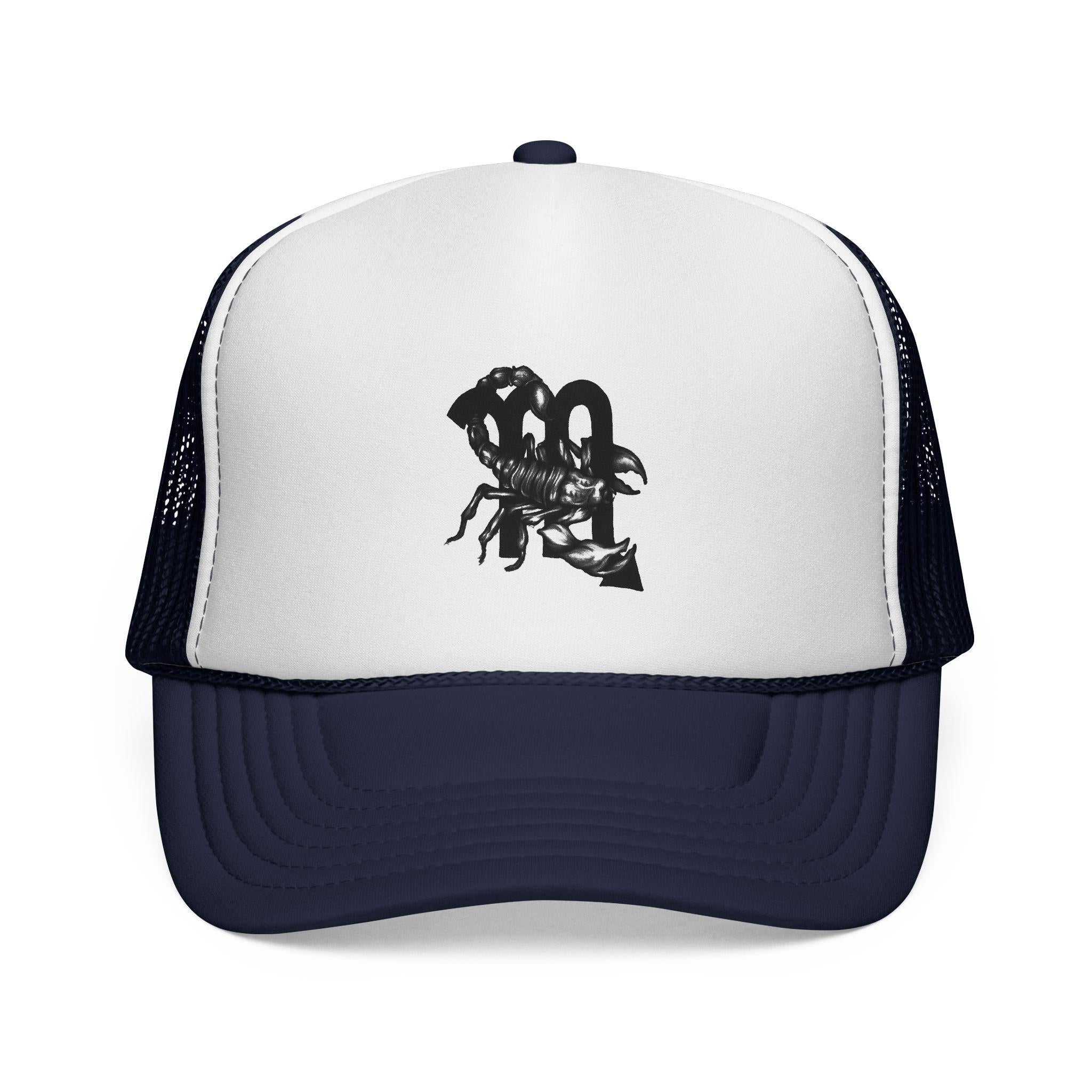 Scorpion Silhouette Trucker Cap | Black Mesh Snapback
