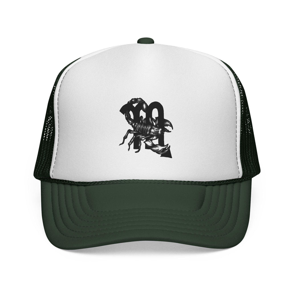 Scorpion Silhouette Trucker Cap | Black Mesh Snapback