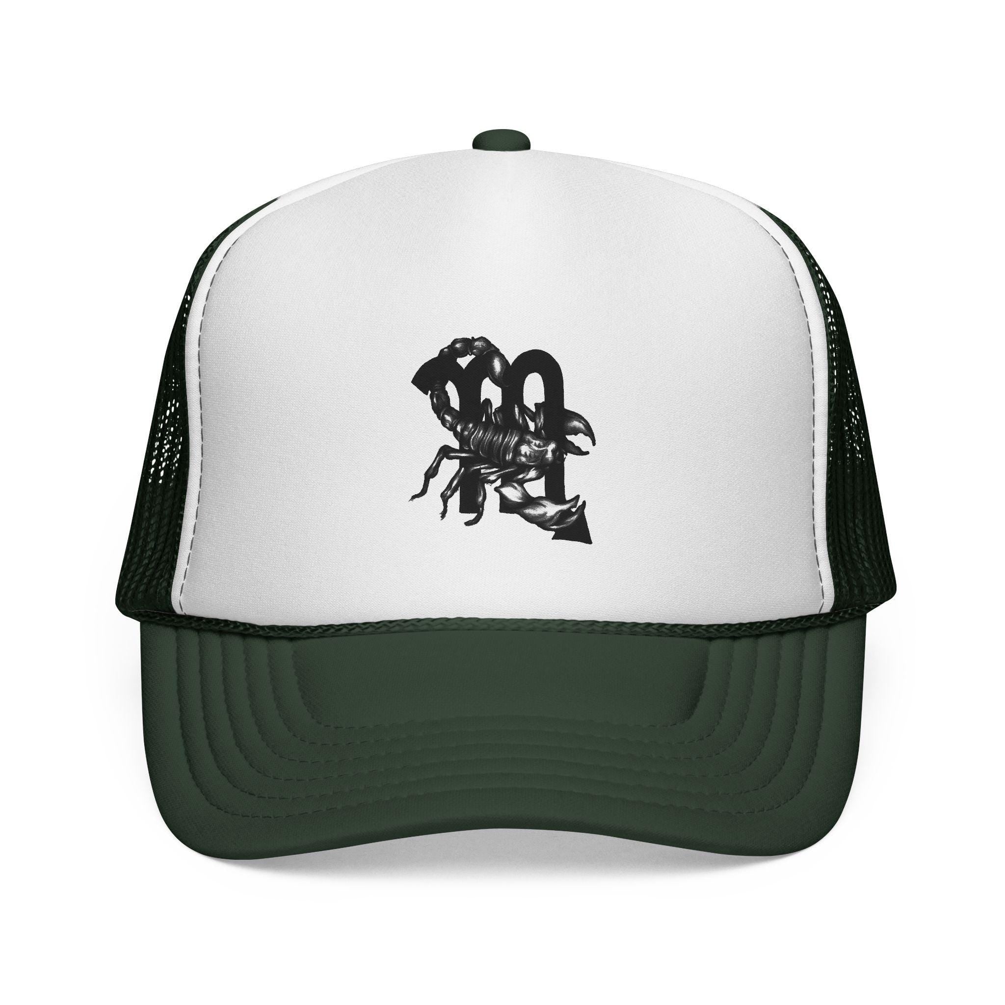 Scorpion Silhouette Trucker Cap | Black Mesh Snapback