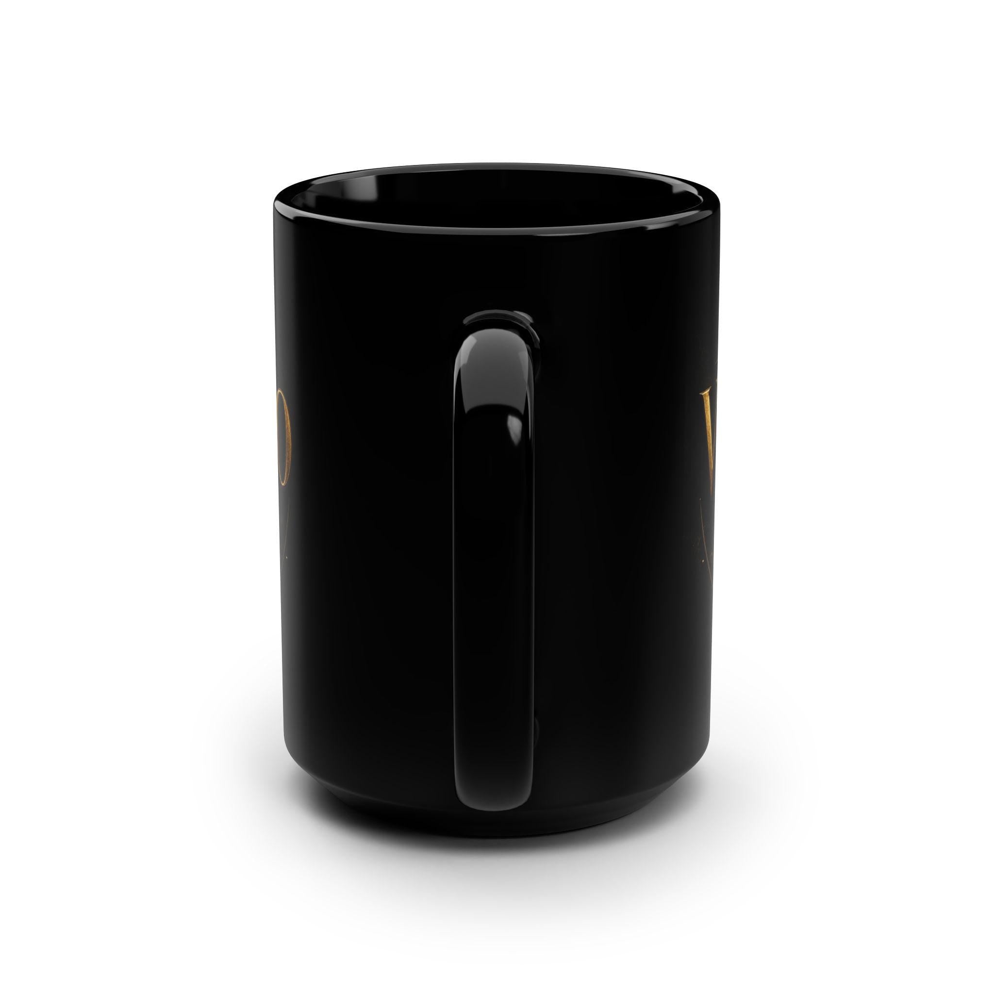 Virgo Zodiac Emblem Mug | Black 15oz