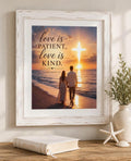 Love is Patient, Love is Kind, Christian Beach Wall Art Printable