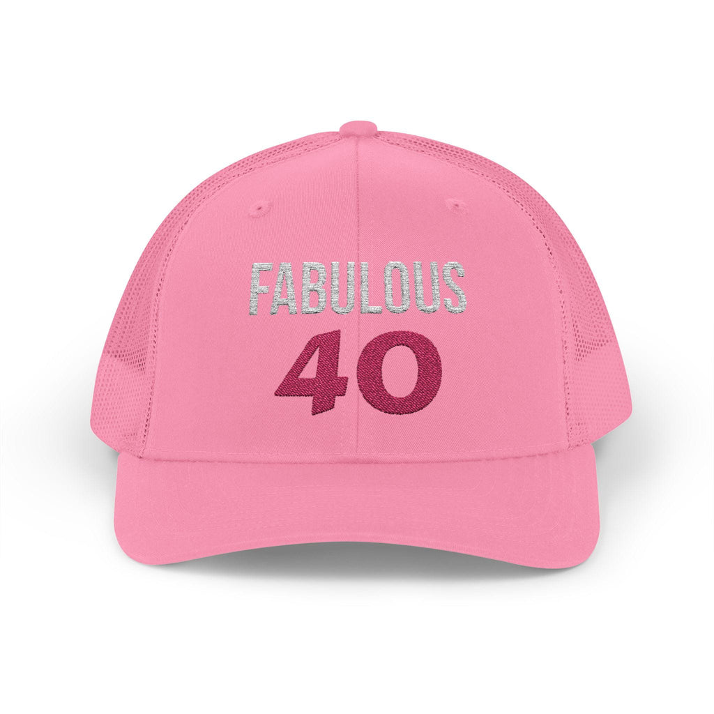 Fabulous 40 Sparkle Snapback Trucker Cap | Birthday 40th Celebration